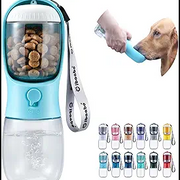 Gourde 2-en-1 pour Chien – Eau Fraîche & Friandises Toujours à Portée de Patte