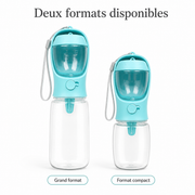 Gourde 2-en-1 pour Chien – Eau Fraîche & Friandises Toujours à Portée de Patte